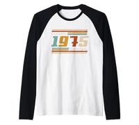Original 1975 Regalo 50 Cumpleaños Hombres Mujeres Vintage Camiseta Manga Raglan
