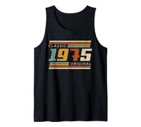 Original 1975 Regalo 50 Cumpleaños Hombres Mujeres Vintage Camiseta sin Mangas