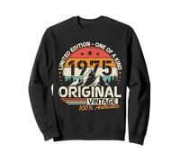 Original 1975 Vintage Cumpleaños 50 Años para Hombres Mujeres Sudadera