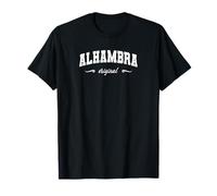 Original Alhambra California Retro Hometown Nombre Alhambra Camiseta