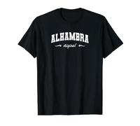 Original Alhambra California Retro Hometown Nombre Alhambra Camiseta gráfica económica