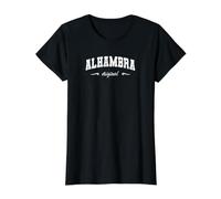 Original Alhambra California Retro Hometown Nombre Alhambra Camiseta gráfica económica