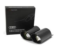 Original Audi Q2 Sport Silencioso paneles color negro cromado de 2 flutig Izquierda Exterieur Escape paneles 81 a071761 a