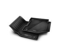 Original Audi Q6 e-tron Alfombrillas de Goma Alfombras Delantero Negro 85B061501