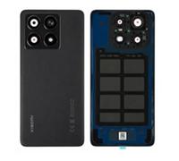 Original batería / carcasa trasera para Xiaomi 14T Pro negra, con tiras adhesivas premontadas y lente de cámara, montaje de fábrica