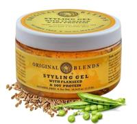 Original Blends Styling Gel Gel natural para el cabello con linaza y proteína de soja, sin astillas, fijación firme o ligera para todo tipo de cabello, producto para adultos y N