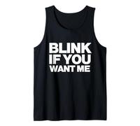 Original Blink If You Want Me Y2k Aesthetic Trendy Camiseta sin Mangas