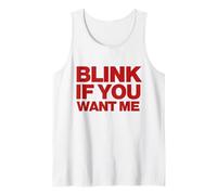 Original Blink If You Want Me Y2k Aesthetic Trendy Camiseta sin Mangas