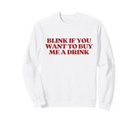 Original Blink If You Want To Buy Me A Drink Y2k Trendy Sudadera