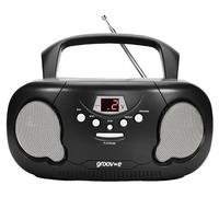 Groov-e Original Boombox Portable CD Player with Radio - Black