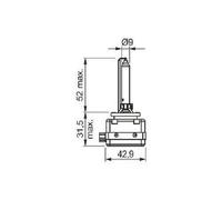 Original BOSCH Bombilla 1 987 302 909