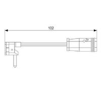 Original BOSCH Contacto de Avisador Desgaste 1 987 473 019 para Mercedes-Benz
