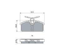Original BOSCH Juego Pastillas de Freno de Disco 0 986 424 275 para Renault