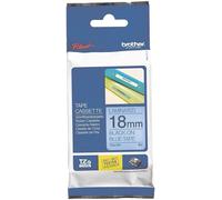 Cinta laminada brother tze541 18mm x 8m azul - negro