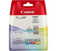 Original Canon Cartucho de Tinta CLI-521 (2934B007) Multipack Colorido