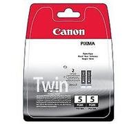 Original Canon Cartucho de Tinta PGI-5 (0628B025) Tinta Negro 2er-Pack