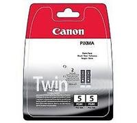 Original Canon Cartucho de Tinta PGI-5 (0628B025) Tinta Negro 2er-Pack