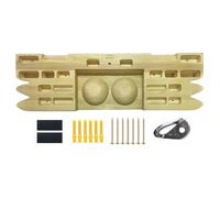 Original Corner GravitX - Tavola da Arrampicata in Legno 65 cm - Fingerboard da Allenamento con Multiprese 18 a 45 mm - Montaggio a Muro con Gancio di Sicurezza e Piastre in Gomma