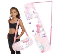 Original Corner Hello Kitty Oficial - Bolsa de Transporte para Esterilla de Yoga y Gimnasia Infantil (65 × 15 cm) - Licencia Sanrio - Correa Ajustable - Cremallera & Bolsillo Frontal