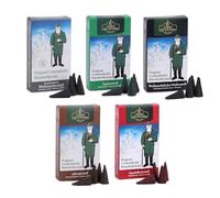 Original Crottendorfer - Conos de Incienso Navidad Mezcla - Pack de Ahorro - probier - Juego de 5 Paquetes de 24 Aroma Cono, tamaño M