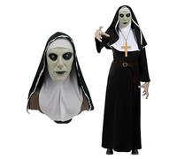 Original Cup Disfraz de La Monja para Adulto | Incluye 1 Vestido, 1 Máscara y 1 Cruz | Buena Monja Disfraz de Halloween | Cosplay Religioso | Película de Terror | 100% Divertido