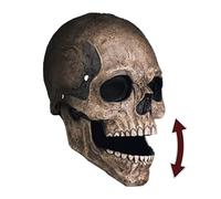 Original Cup Máscara de calavera con mandíbula extraíble | Disfraz de Halloween para adulto | Resistente al látex y agradable de llevar | Calavera 100% Horror | 100% Diversión