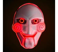 Original Cup | Máscara de Luces LED | Jigsaw Plástico rígido | 3 Modos | Máscara de neón | Víspera de Todos los Santos | Original Corner