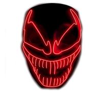 Original Cup | Máscara de luces LED | Veneno | Plástico rígido | 3 modos | Máscara de neón | Víspera de Todos los Santos