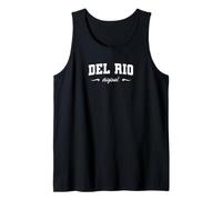 Original del Rio Texas Retro Hometown Nombre del Rio Original Camiseta sin Mangas