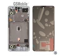 ORIGINAL Display Pantalla LCD Tactil Marco Blanco Samsung Galaxy A51 5G A516F