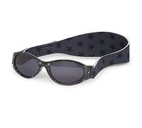 Original Dooky Baby Banz Blue Star Baby Sonnenbrille für Mädchen und Jungen (0-2 Jahre, UV-A & UV-B Schutz, bruchsicheres Glas mit Neoprenband), Grey Stars