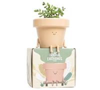Original Earthlings Maceta de Interior, Maceta de plástico única y Bonita con Cara, Maceta para suculentas/Cactus de 3.5 Pulgadas, Regalo para Amantes de Las Plantas, Maceta Decorativa novedosa