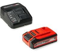 Original Einhell 4 Ah PLUS Power X-Change kit de principiantes (1 batería de 18 V 4 Ah PLUS, 1 cargador de 3 A, 75 min de tiempo de carga, apto para todos los equipos Power X-Change)