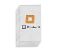 Original Einhell bolsa de vellón de 10 l (adecuada para Einhell aspirador en seco y húmedo con batería con recipiente de 10 l, alta potencia de filtrado, volumen de 10 l, 5 unidades incluidas)