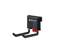 Original Einhell gancho doble E-Case (soporte para herramientas y equipos, adecuado para SEALED E-Cases con carril lateral, puede soportar hasta 5 kg, montaje mediante un cierre a presión)
