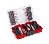 Original Einhell M-CASE de 33 piezas. Juego de puntas (para atornilladores a batería y taladradoras con puntas de 50 mm de acero S2, portapuntas de cambio rápido de acero al carbono incl.)