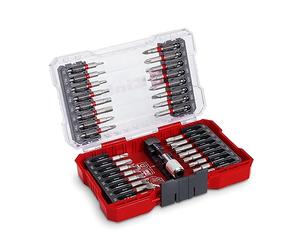 Original Einhell M-CASE de 33 piezas. Juego de puntas (para atornilladores a batería y taladradoras con puntas de 50 mm de acero S2, portapuntas de cambio rápido de acero al carbono incl.)