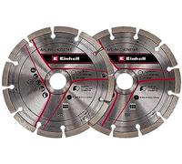 Original Einhell Set de discos de corte de diamante como accesorio de rozadora (Ø 150 mm, 2 unidades, orificios de 22,23 mm, adecuado para la rozadora TE-MA 1700 de Einhell)