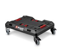 Original Einhell Soporte rodante E-Case (máx. 120 kg, ruedas giratorias bloqueables, combinables con sistema E-Case de Einhell, transporte de maletines y cajas, con fijación para correas de sujeción)