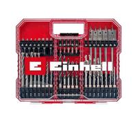 Original Einhell XL-CASE 95-piece bit and drill set (bits, various drill bits, quick-change bit holder, socket spanner, countersink, drill stop, pin spanner incl. storage box)