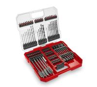 Original Einhell XL-CASE 95-piece impact-resistant bit and drill set (bits, various drill bits, bit holder, socket spanner, countersink, drill stop, pin spanner incl. storage box)