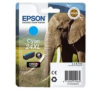 Original Epson Cartucho de Tinta 24XL Cian para Expression Photo XP 55 750 760