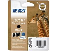 Epson T0711H 2 x Cartuchos de tinta (Epson T071140H) negro