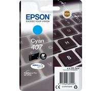 Original Epson Tinta Cartucho 407 Cian para Workforce Pro WF 4745