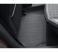 Original Ford Fiesta & Puma Alfombrillas de Goma traseras, en Color Negro, Estilo Bandeja con Bordes elevados 2109989