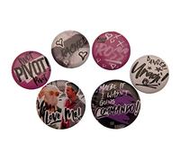 Original Friends Button Badge Set Doodle