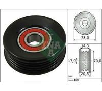 Original INA Palmo Correas Acanaladas Rollo 531 0853 10 para Honda Rover Subaru