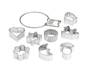 ORIGINAL KAISER Cookie Cutters - Moldes para Galletas con 8 Formas Medianas Distintas, Acero Inoxidable