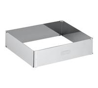 ORIGINAL KAISER Inspiration - Marco Decorativo Extensible, 24-46 x 20-38 x 6 cm, Marco Cuadrado Ajustable, Acero Inoxidable, Apto para Lavavajillas