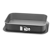 ORIGINAL KAISER Inspiration - Molde Cuadrado Desmontable Antiadherente 36 x 24 cm, Molde Rectangular con Fondo Plano A Prueba de Fugas